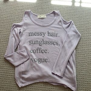 Cold Shoulder Casual Sweater